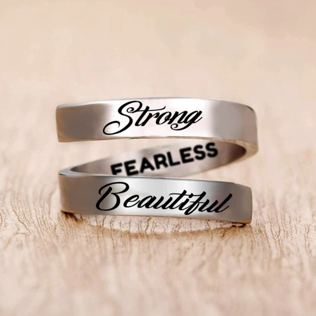 Strong Fearless Beautiful Ring – Empowered Every Day
